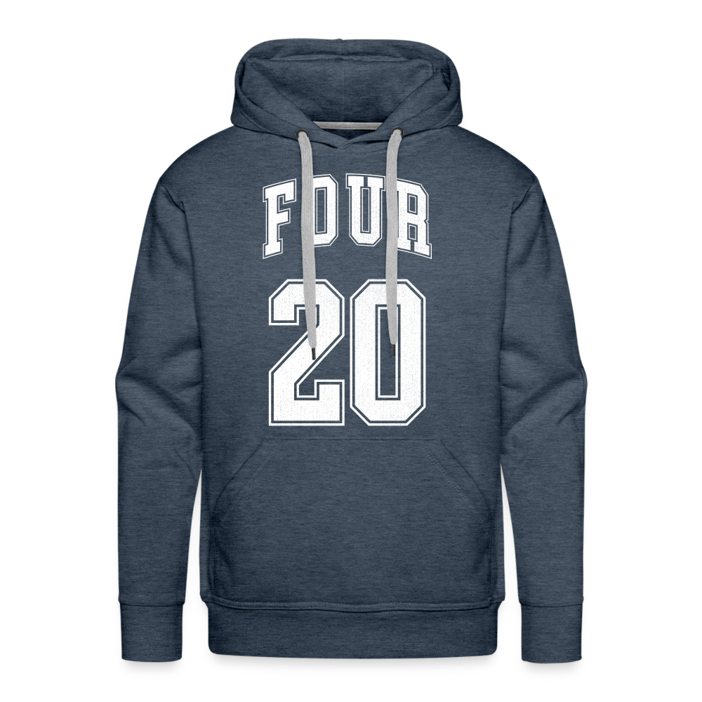 Four 20 Premium Hoodie - heather denim