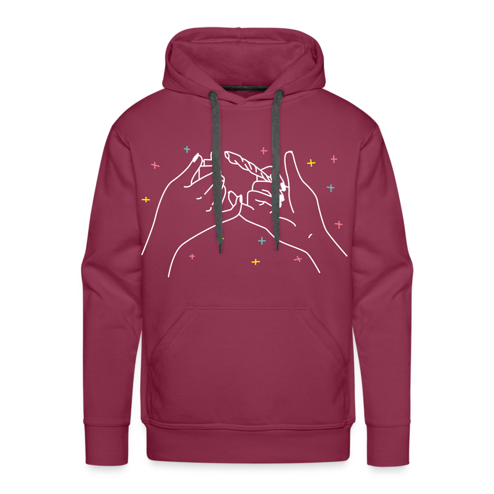 Hands Premium Hoodie - burgundy