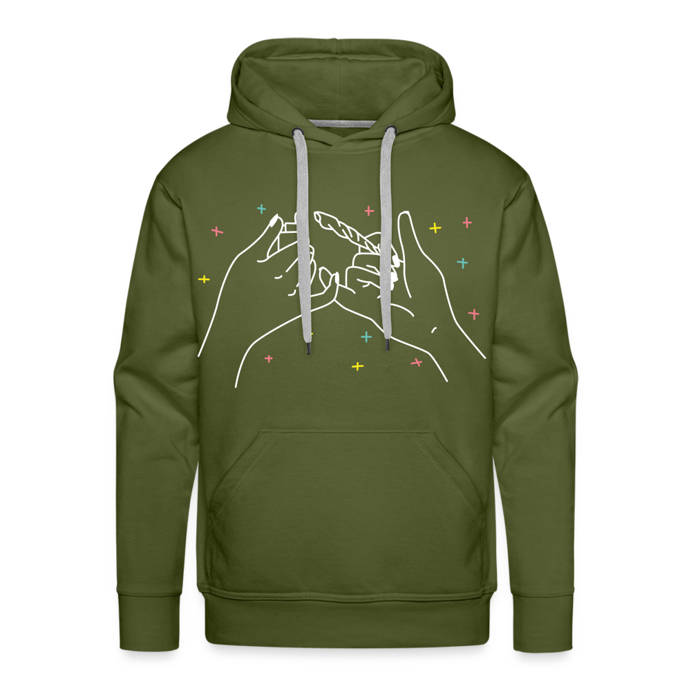 Hands Premium Hoodie - olive green