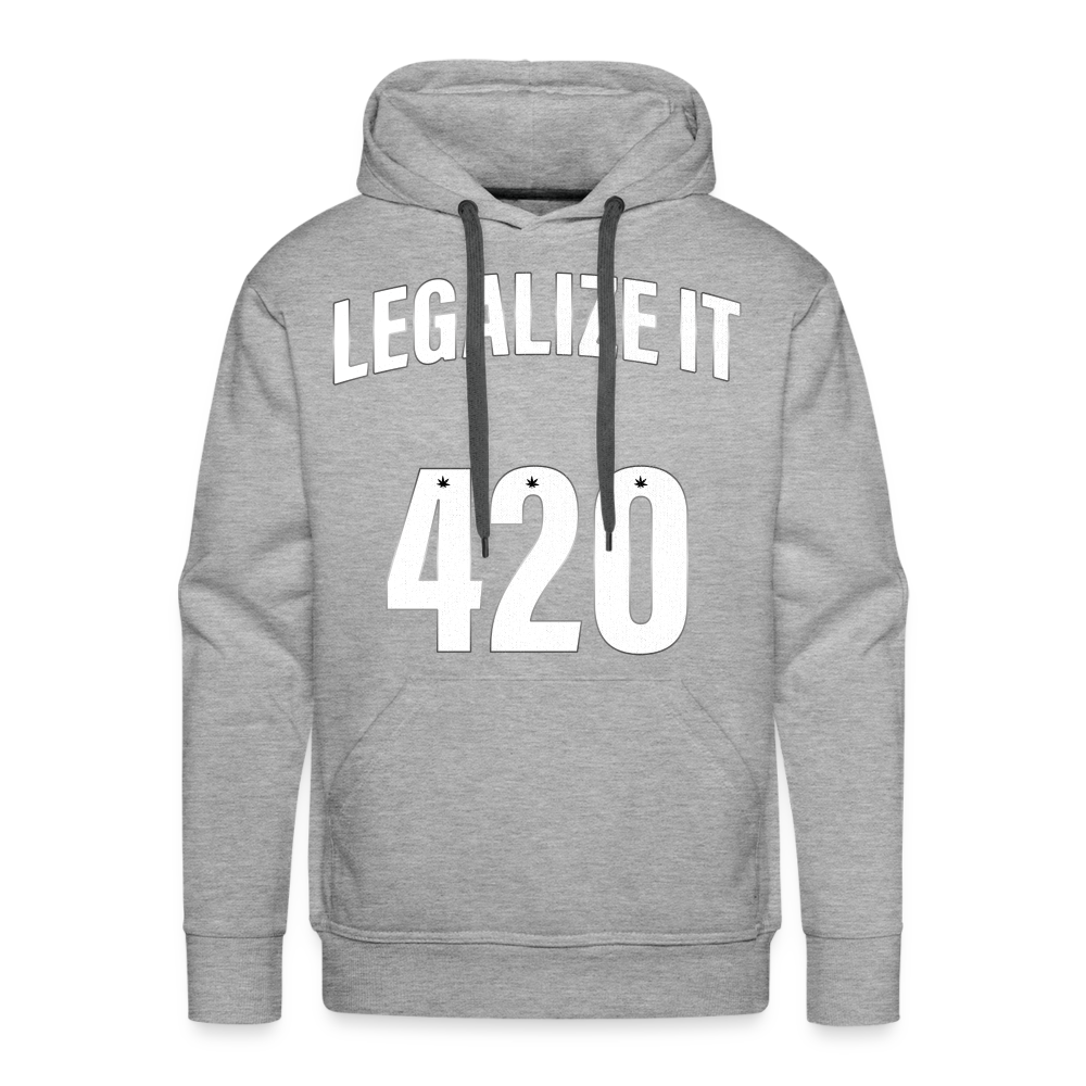 LEGALIZE IT Premium Hoodie - heather grey