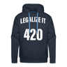 LEGALIZE IT Premium Hoodie - navy