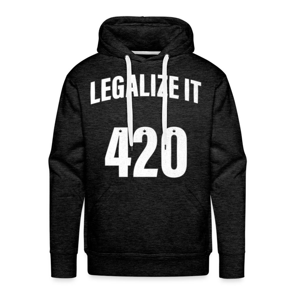 LEGALIZE IT Premium Hoodie - charcoal grey