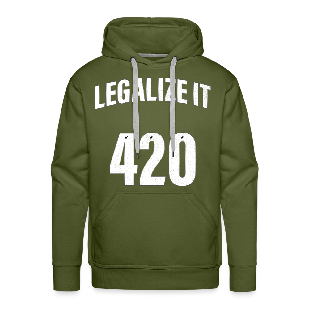 LEGALIZE IT Premium Hoodie - olive green