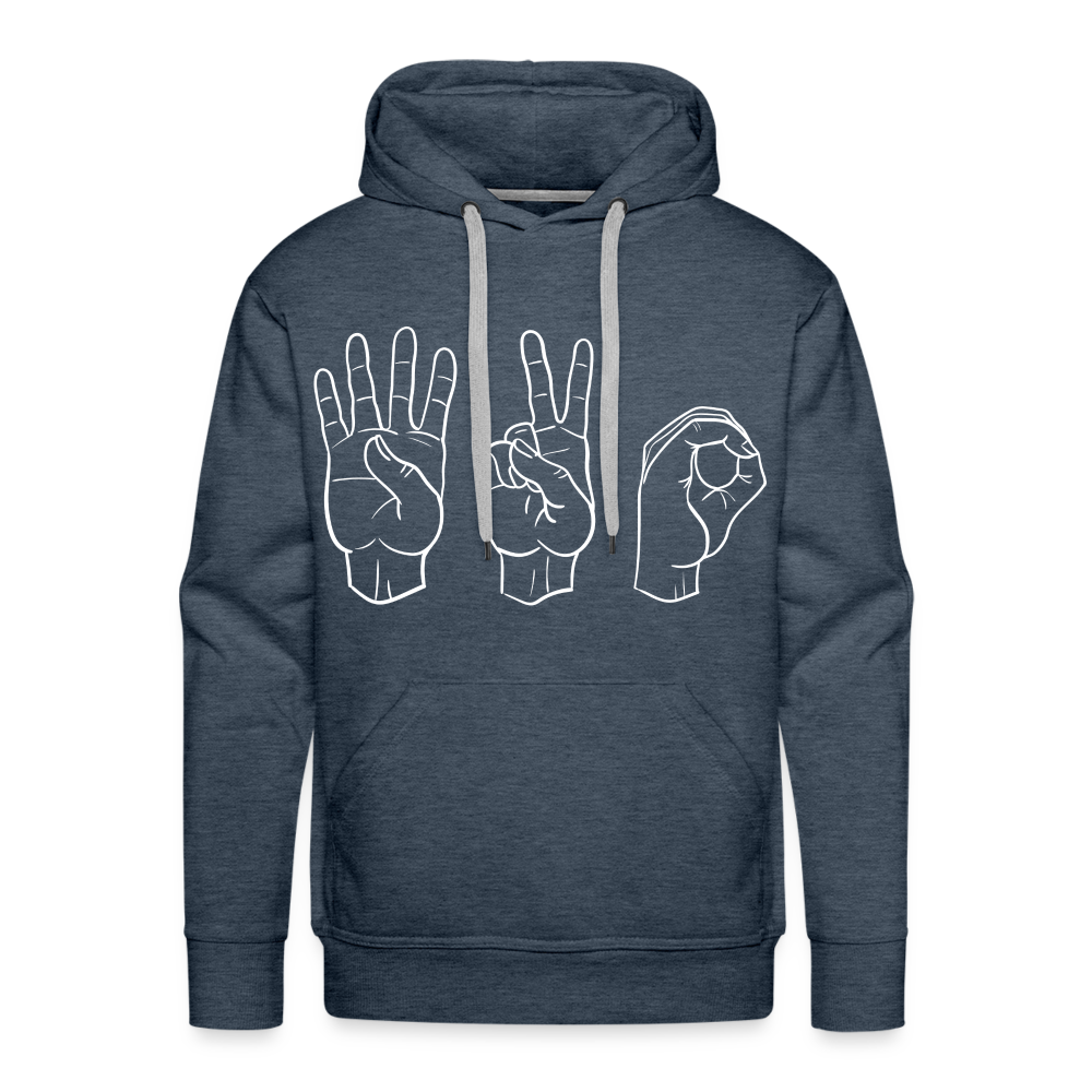 420 HANDS Premium Hoodie - heather denim