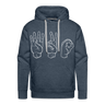 420 HANDS Premium Hoodie - heather denim