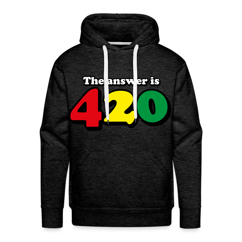 THE ANSWER IS Premium Hoodie - charcoal grey