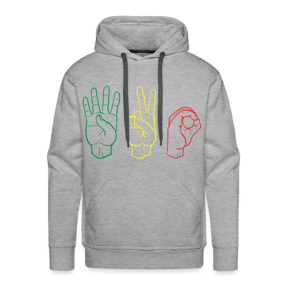 HANDS COLOR Premium Hoodie - heather grey