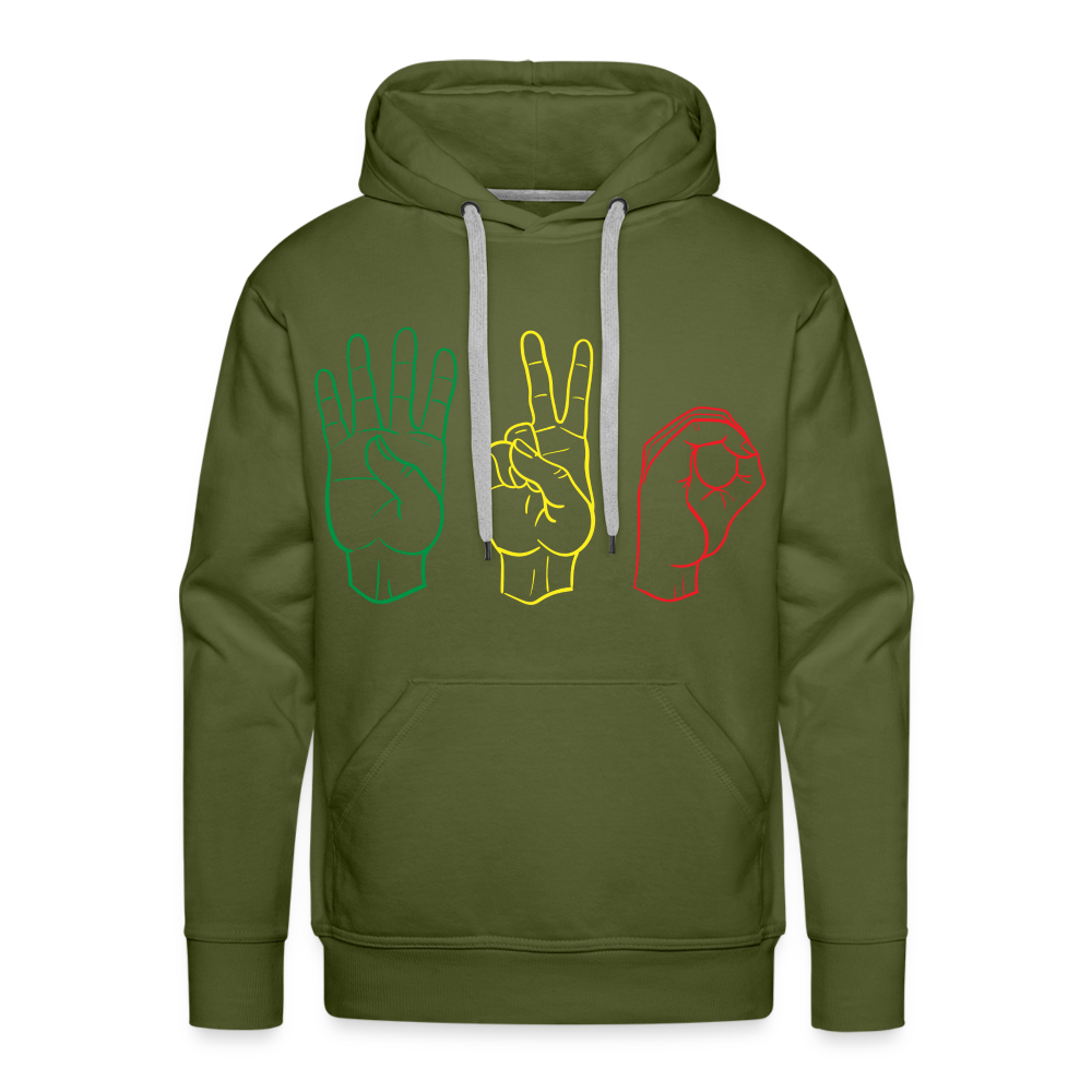 HANDS COLOR Premium Hoodie - olive green