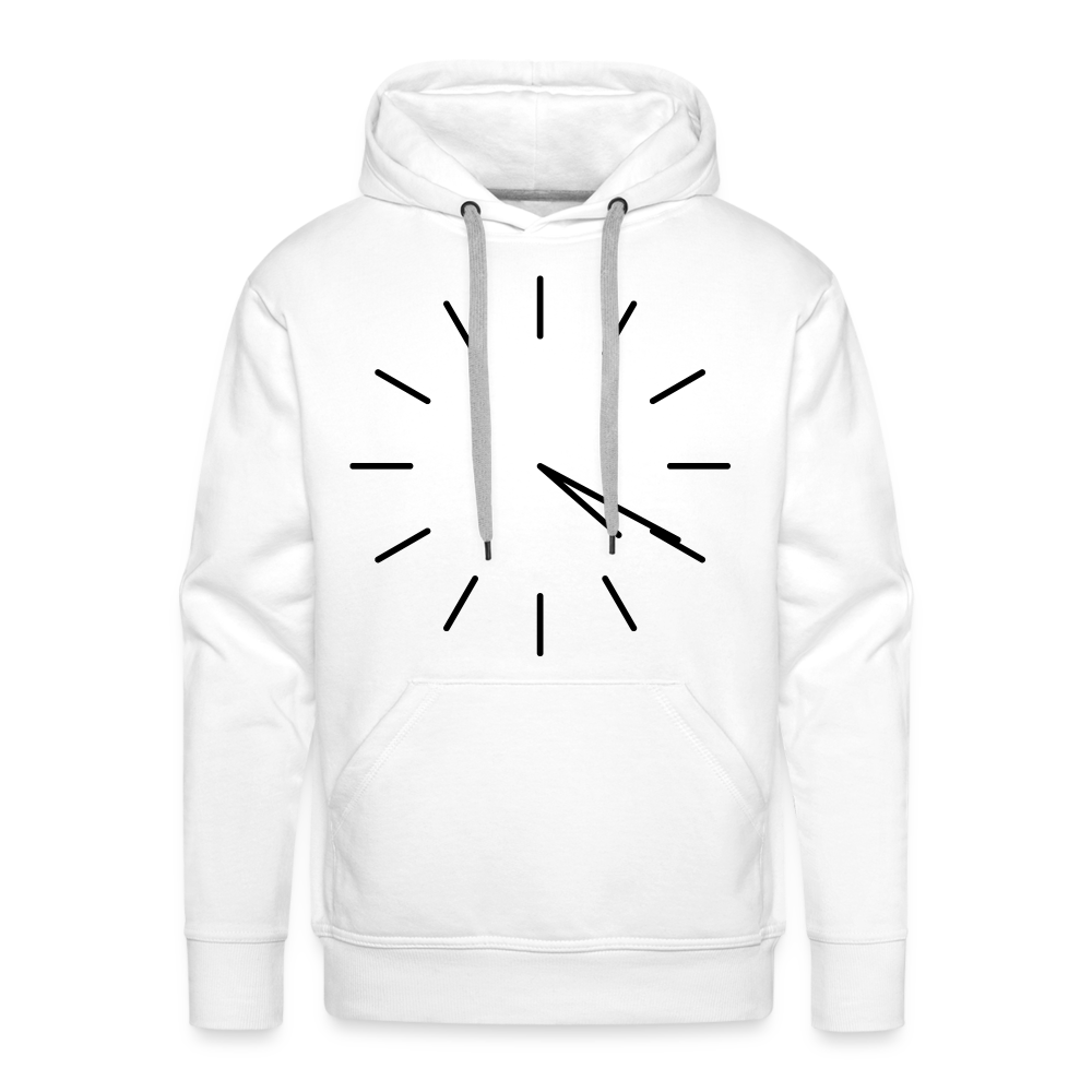 420 CLOCK Premium Hoodie - white