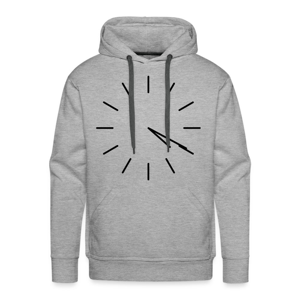 420 CLOCK Premium Hoodie - heather grey