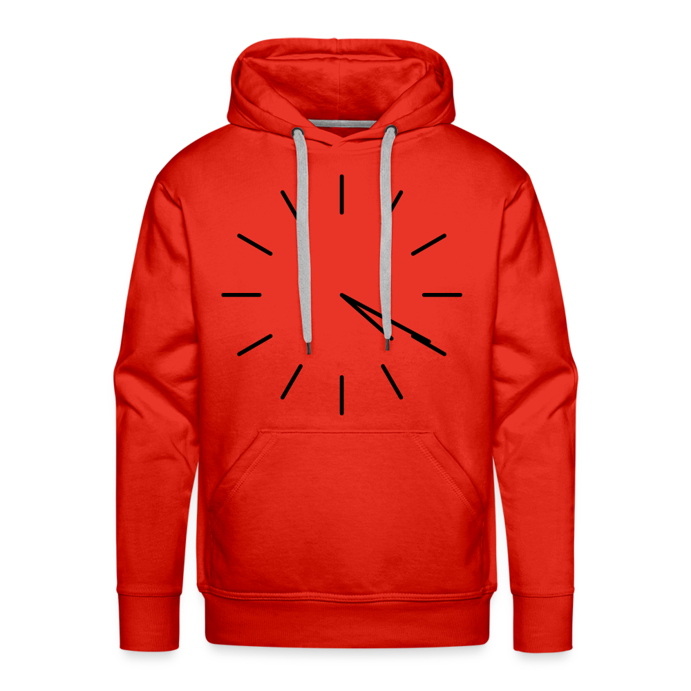 420 CLOCK Premium Hoodie - red