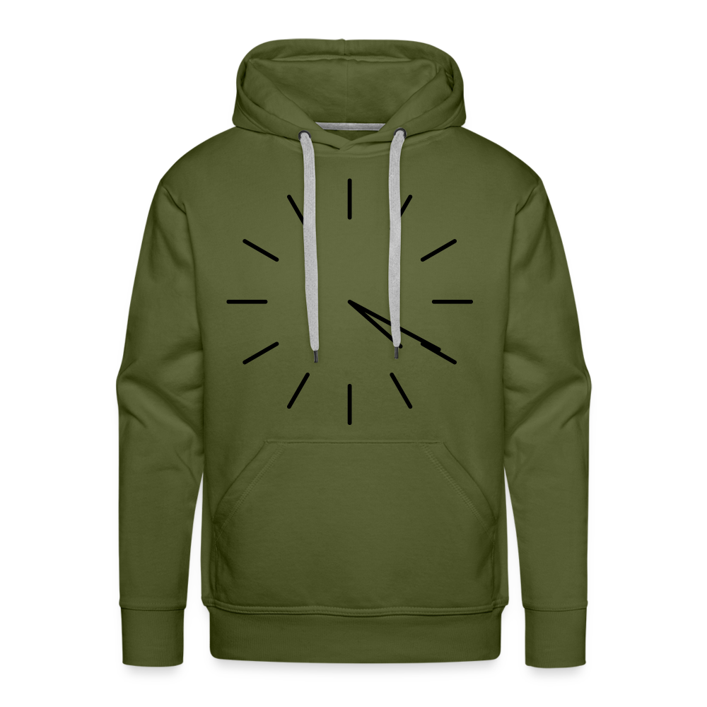 420 CLOCK Premium Hoodie - olive green