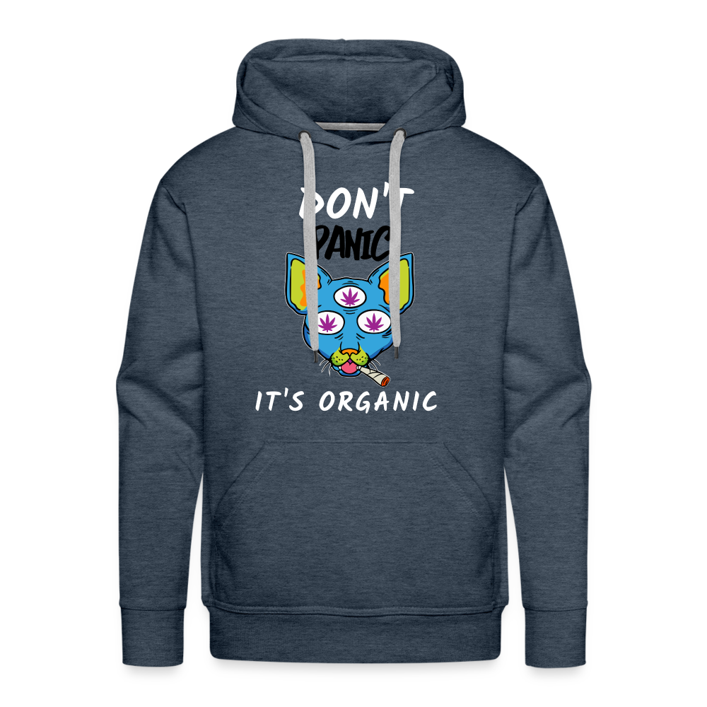 DON'T PANIC Premium Hoodie - heather denim