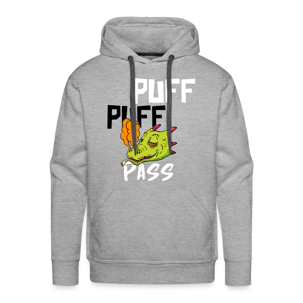 PUFF PUFF PASS Premium Hoodie - heather grey