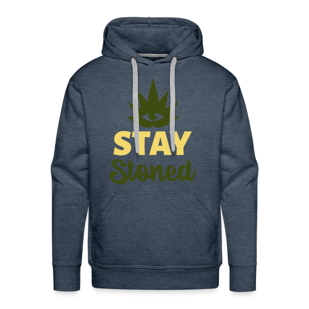 STAY STONED Premium Hoodie - heather denim