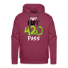 420 PASS Premium Hoodie - burgundy