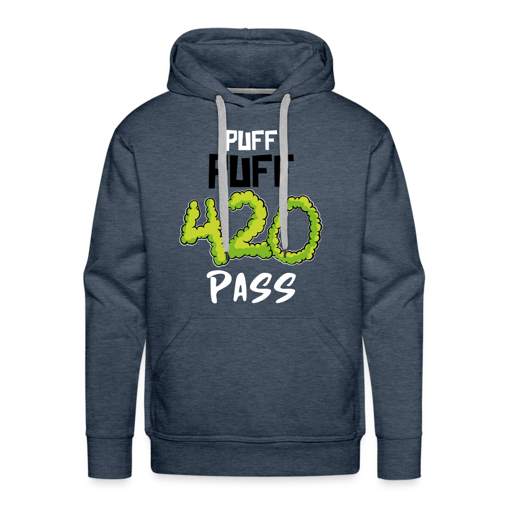 420 PASS Premium Hoodie - heather denim