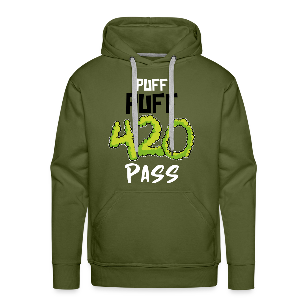 420 PASS Premium Hoodie - olive green