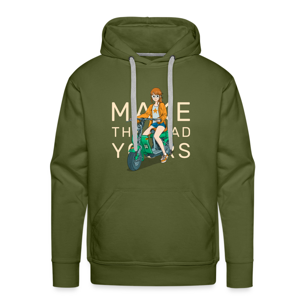 MAKE THE ROAD YOURS Premium Hoodie - olive green