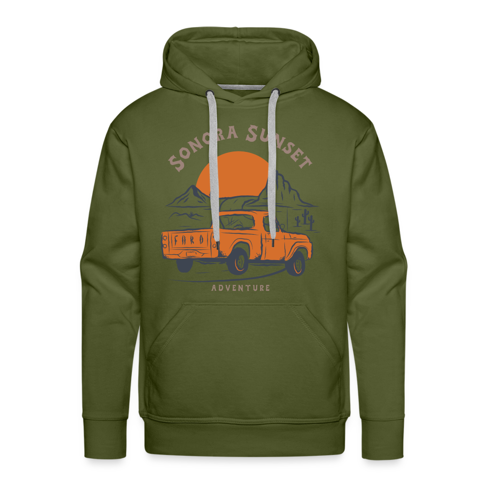 SONORA SUNSET Premium Hoodie - olive green