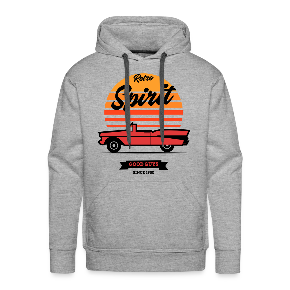 RETRO SPIRIT Premium Hoodie - heather grey