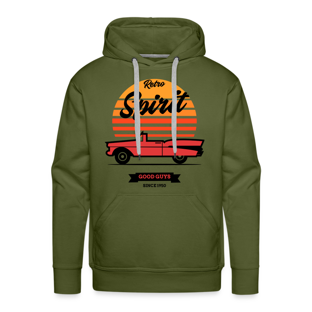 RETRO SPIRIT Premium Hoodie - olive green