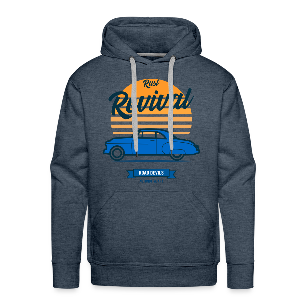 REVIVAL Premium Hoodie - heather denim