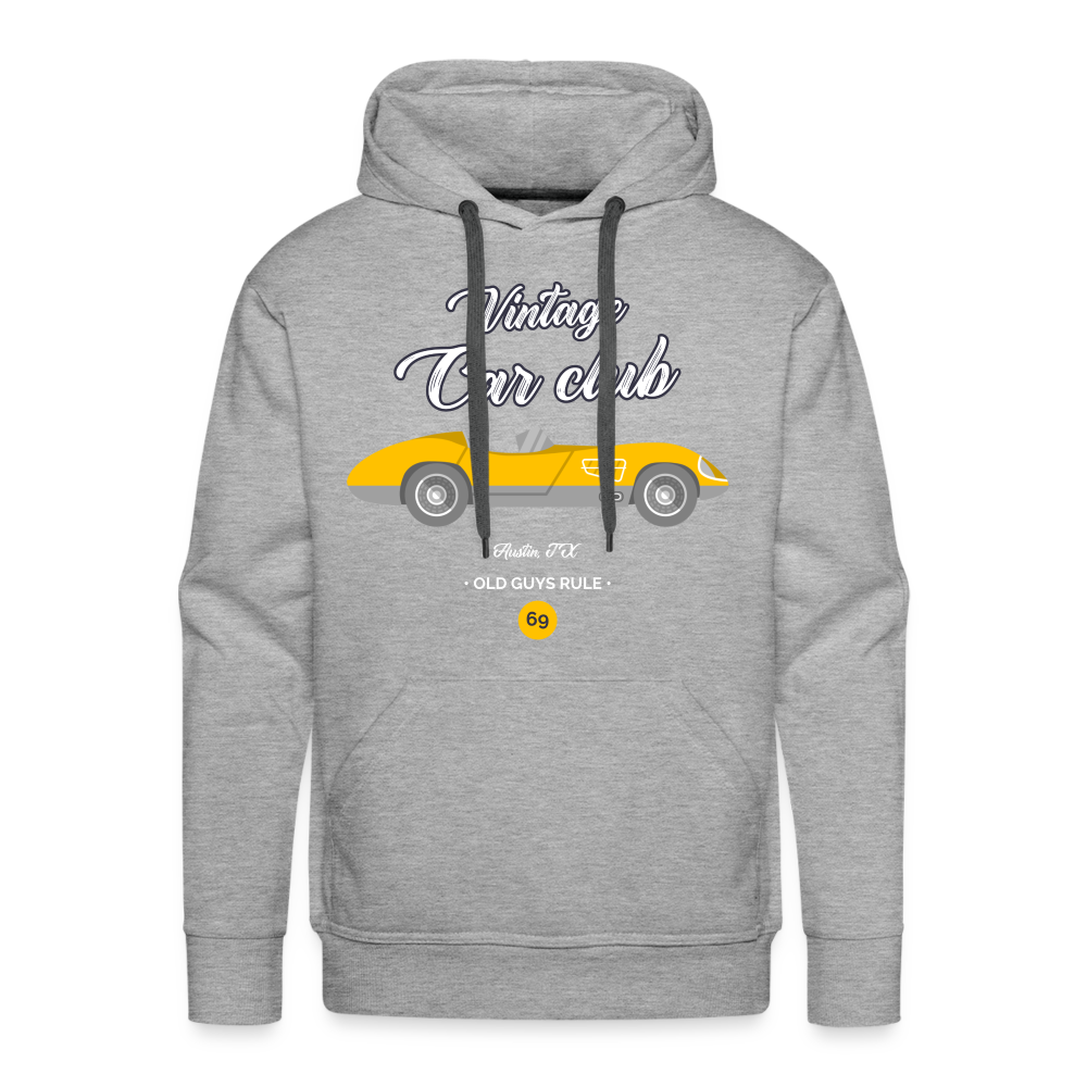 VINTAGE CAR CLUB Premium Hoodie - heather grey