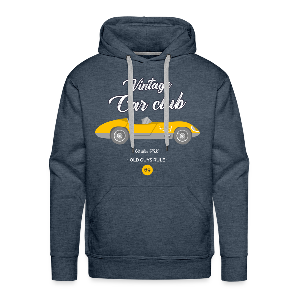 VINTAGE CAR CLUB Premium Hoodie - heather denim