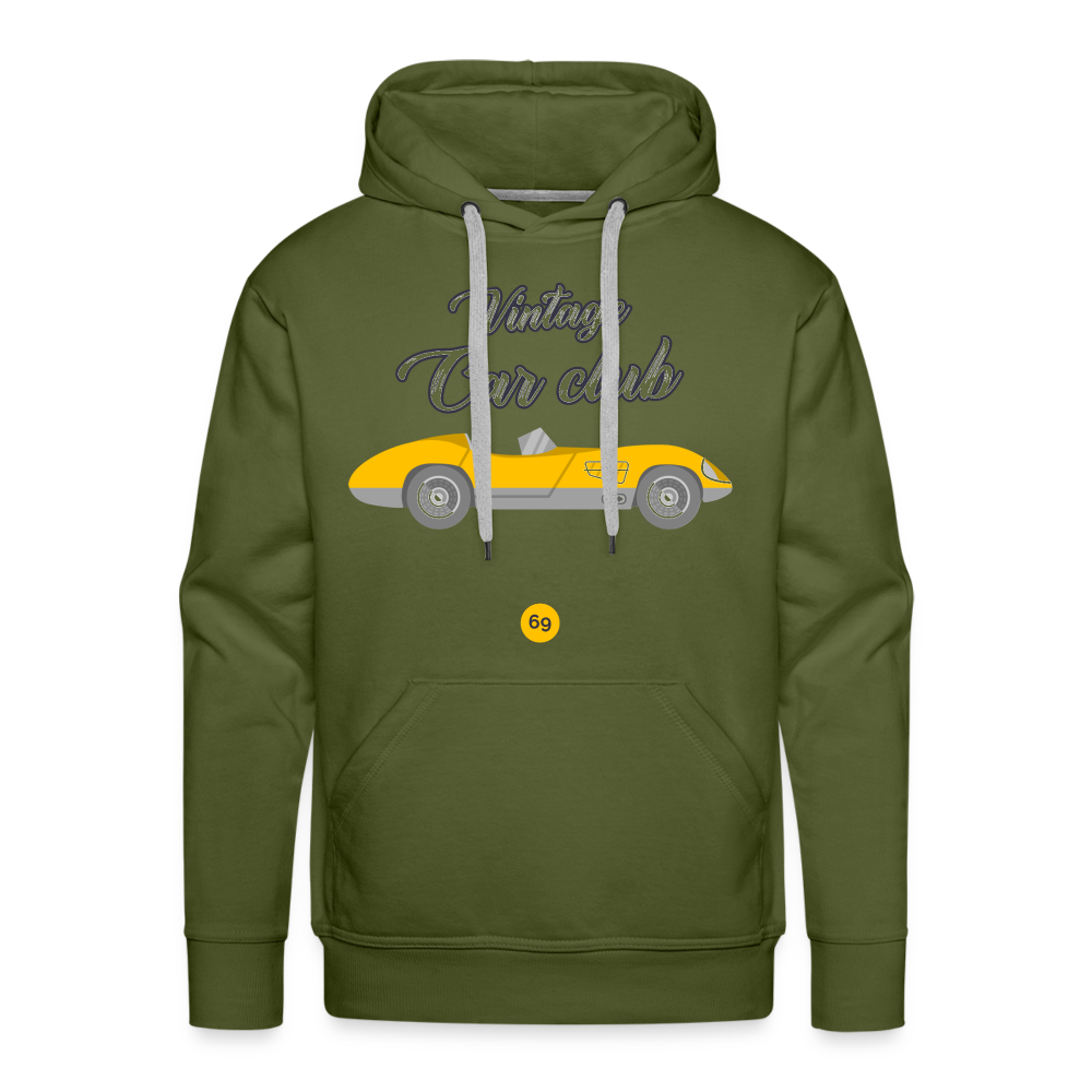 VINTAGE CAR CLUB Premium Hoodie - olive green