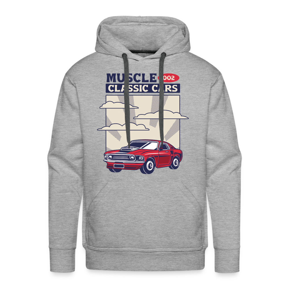 MUSCLE CLASSIC CARS Premium Hoodie - heather grey