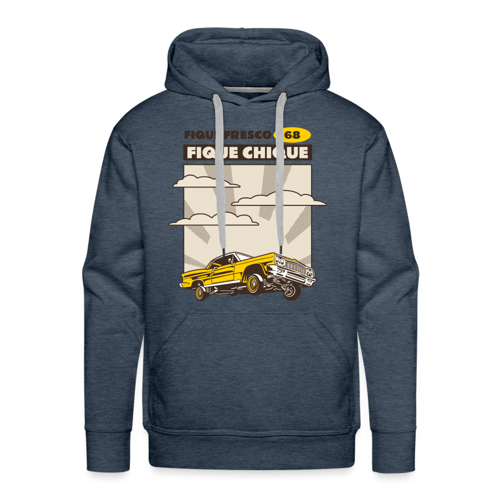 FIQUE CHIQUE Premium Hoodie - heather denim