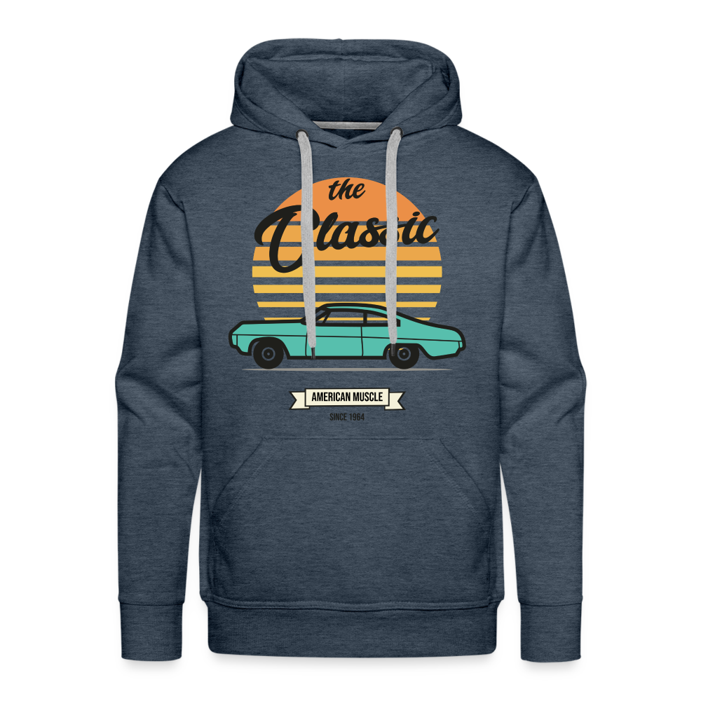 THE CLASSIC Premium Hoodie - heather denim