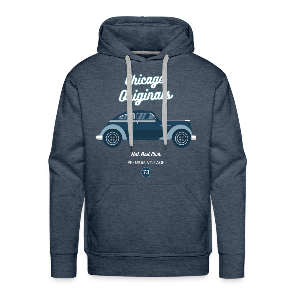 CHICAGO Premium Hoodie - heather denim