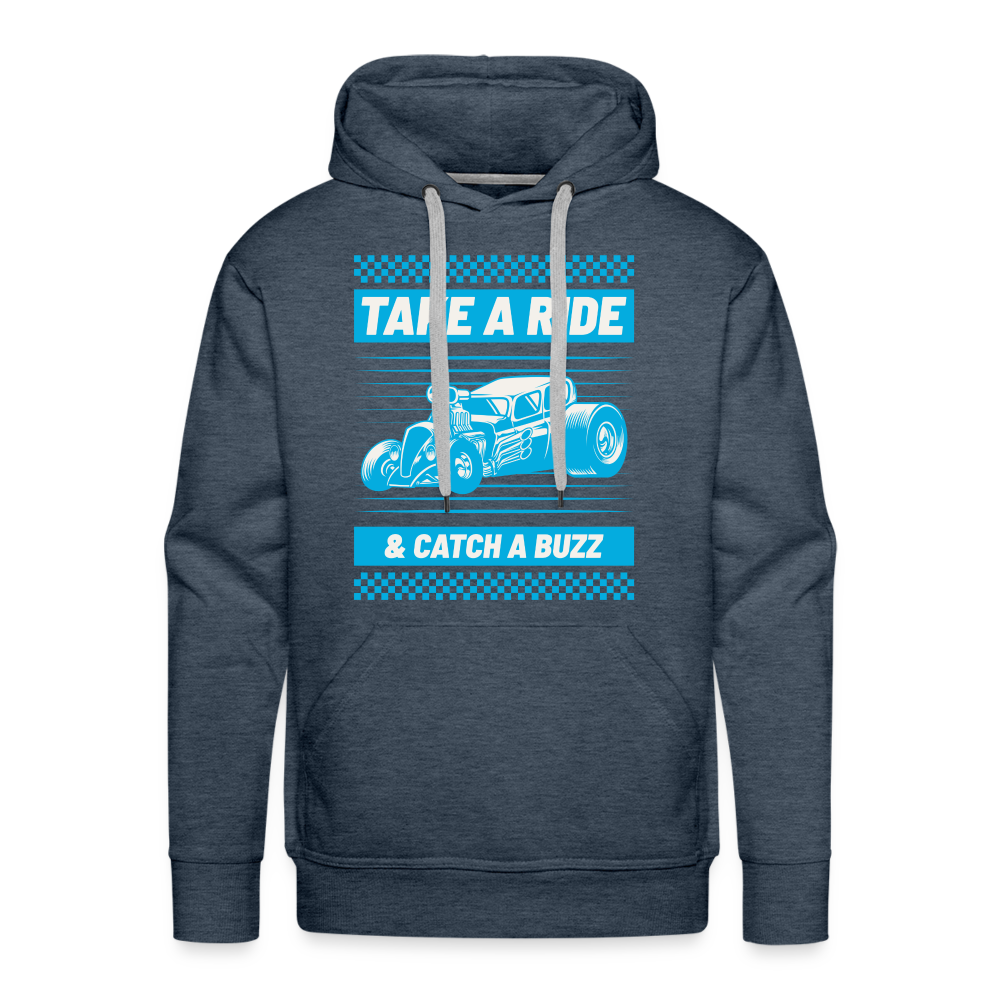 TAKE A RIDE Premium Hoodie - heather denim