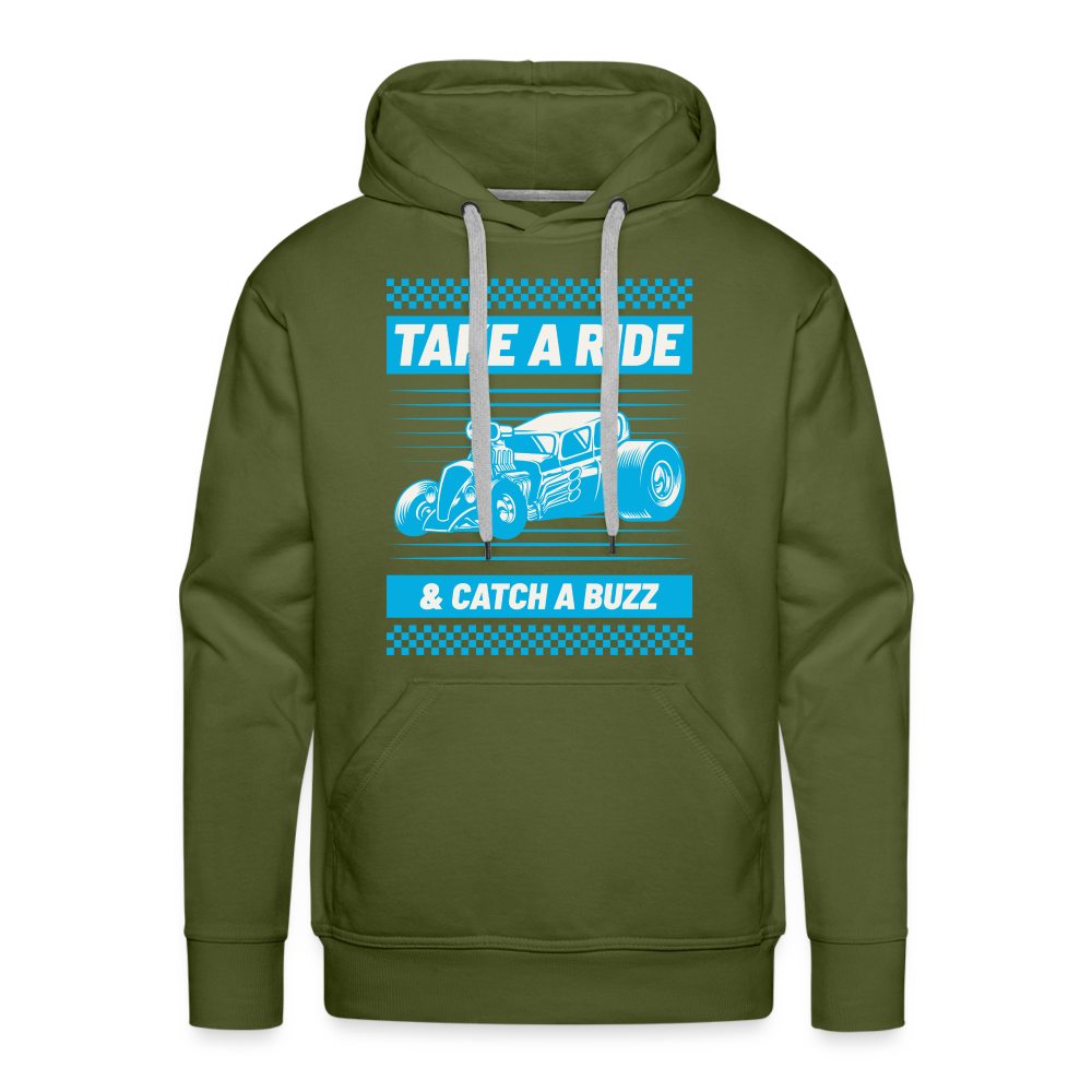 TAKE A RIDE Premium Hoodie - olive green