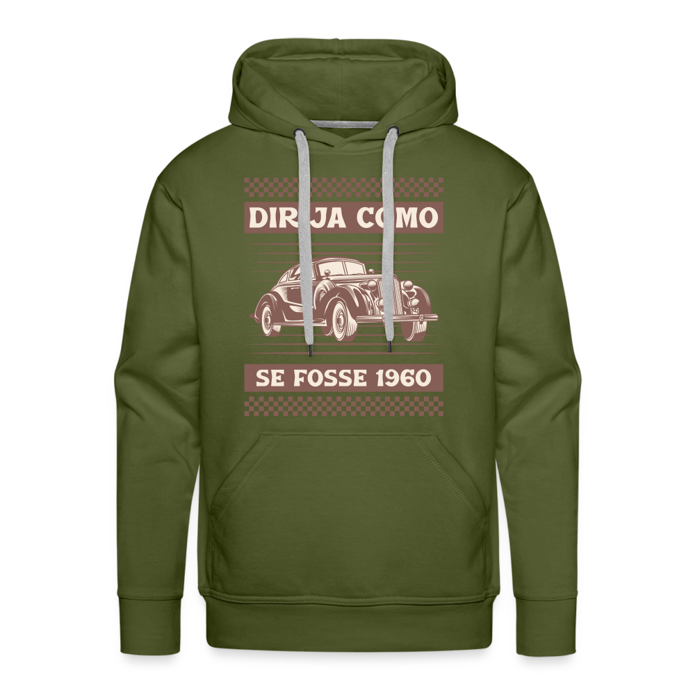 DIRIJA Premium Hoodie - olive green