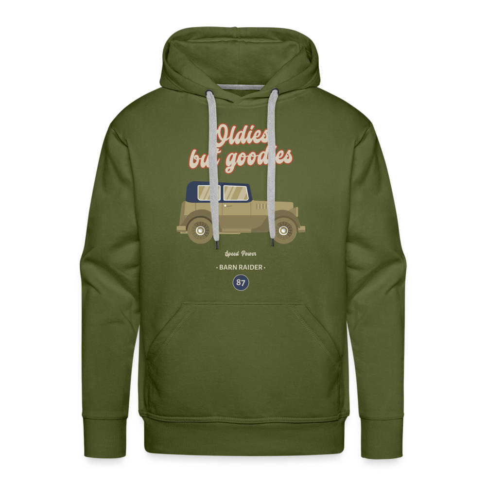 OLDIES BUT GOODIES Premium Hoodie - olive green