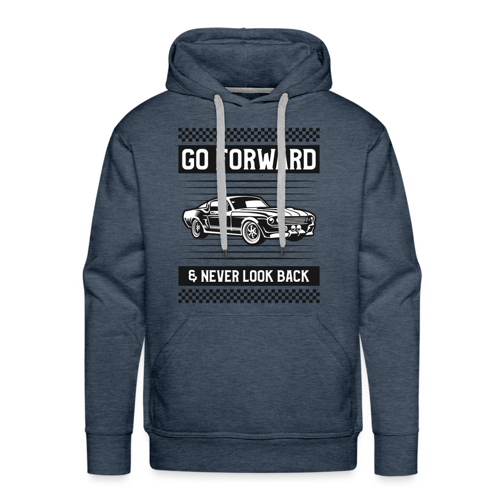 GO FORWARD Premium Hoodie - heather denim