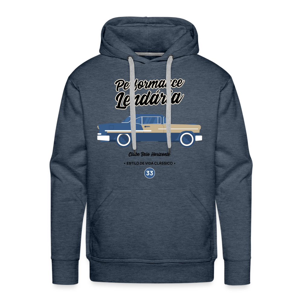 PREFORMANCE Premium Hoodie - heather denim