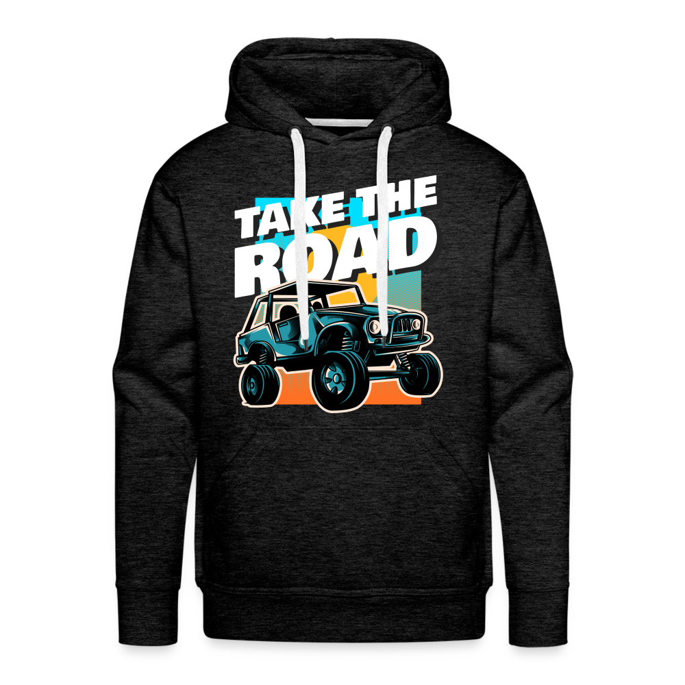 TAKE THE ROAD Premium Hoodie - charcoal grey