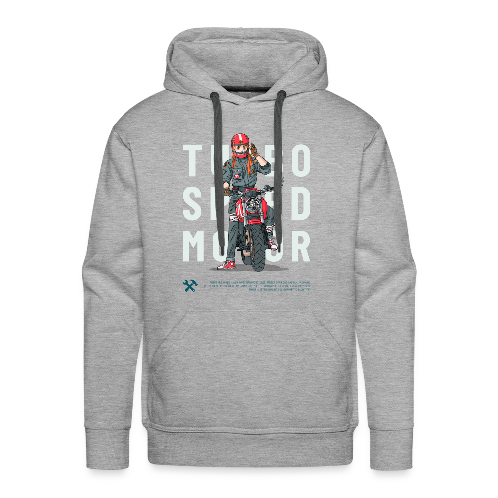 TURBO Premium Hoodie - heather grey