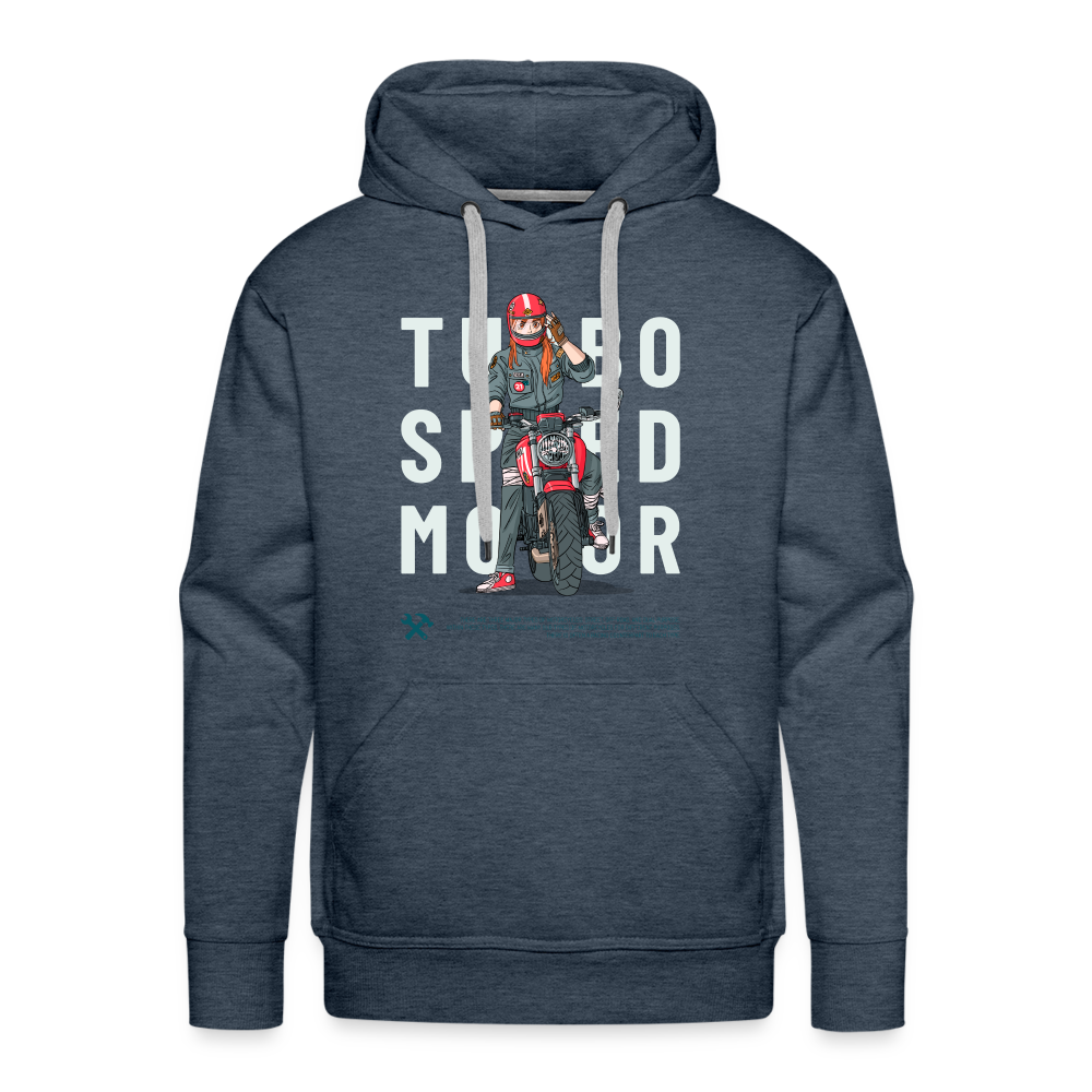 TURBO Premium Hoodie - heather denim