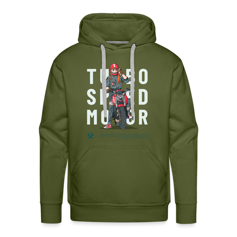 TURBO Premium Hoodie - olive green