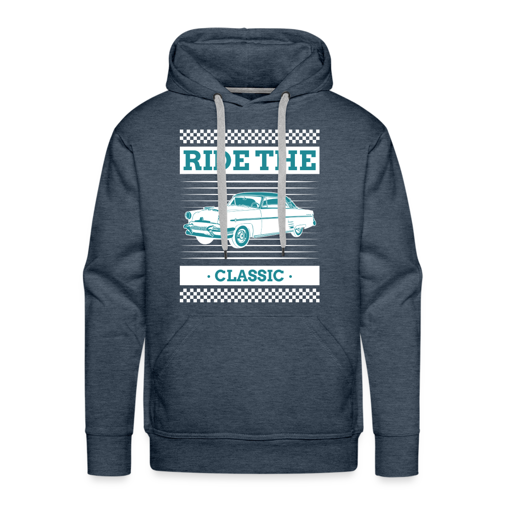 RIDE THE CLASSIC Premium Hoodie - heather denim