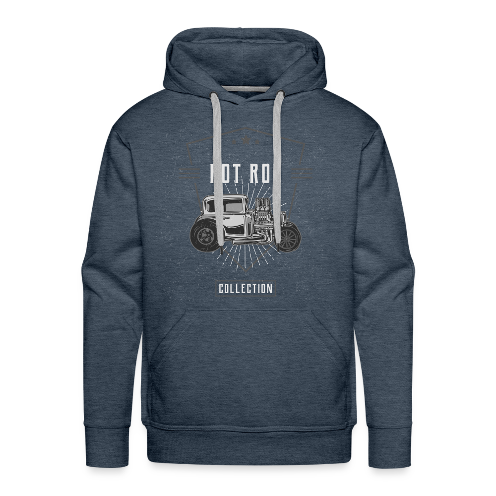 `HOT ROD Premium Hoodie - heather denim