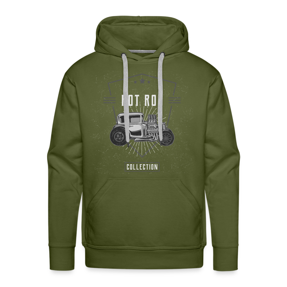 `HOT ROD Premium Hoodie - olive green