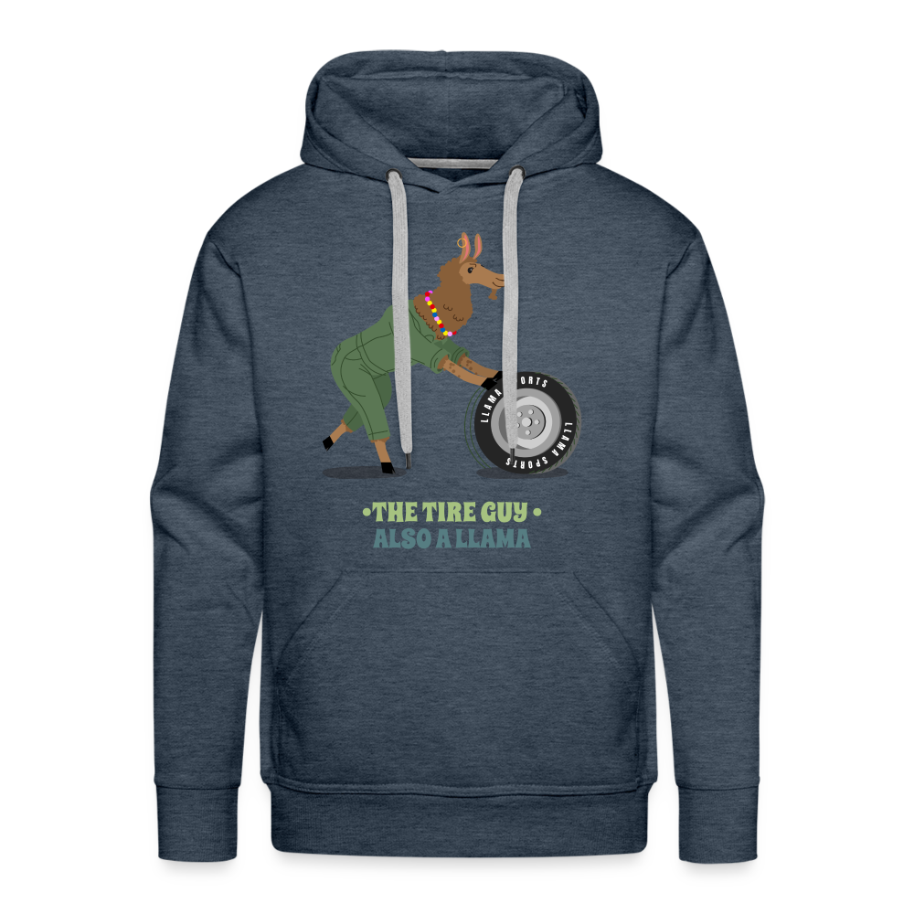 THE TIRE GUY Premium Hoodie - heather denim