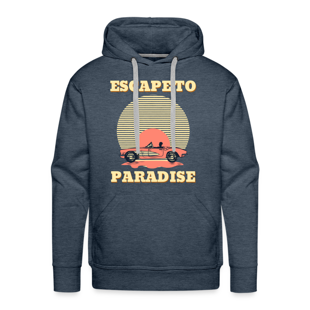 ESCAPETO Premium Hoodie - heather denim