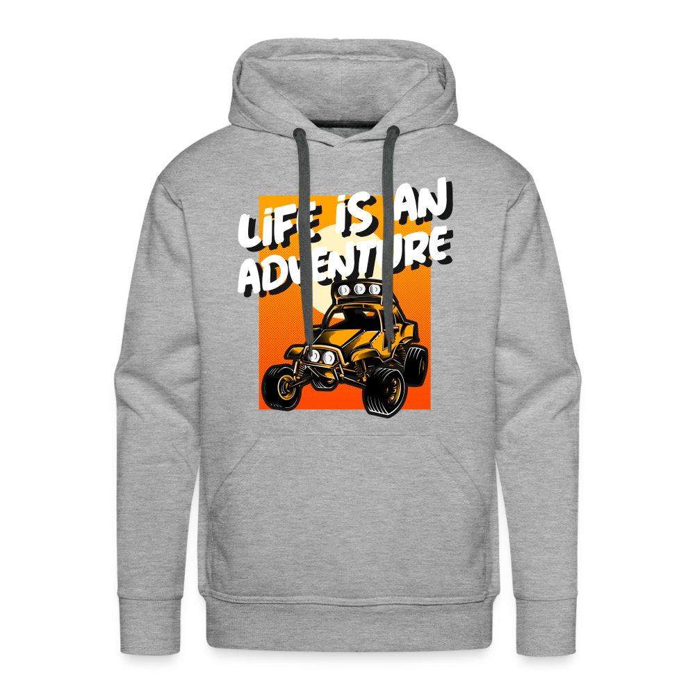 LIFE IS AN ADVENTURE Premium Hoodie - heather grey